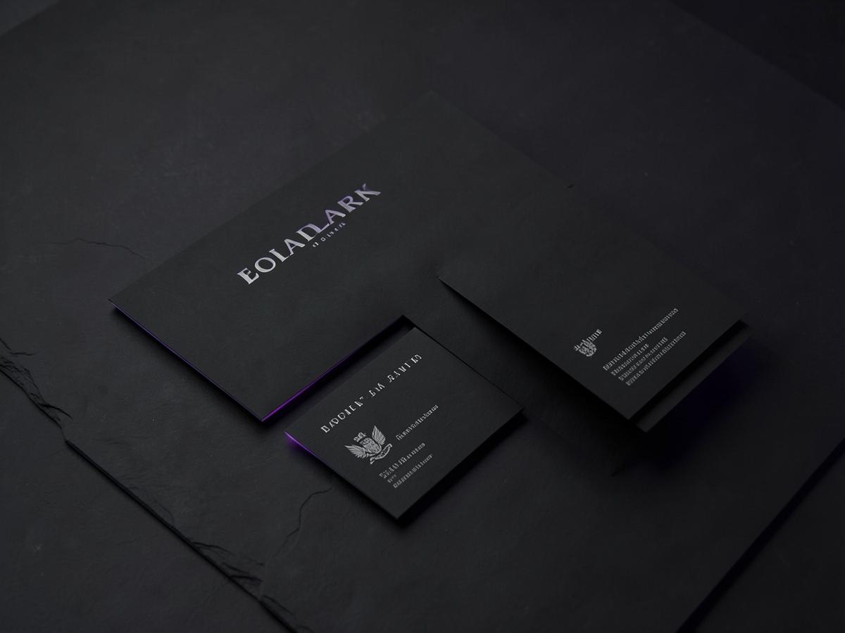 Obsidian Atelier — Identity system for a made-to-measure furniture house.